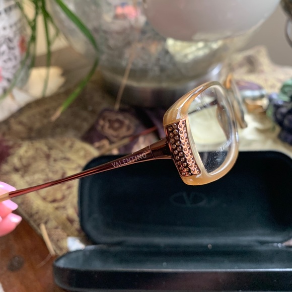 Authentic VALENTINO 51 rectangular crystals optical glasses - Picture 2 of 10